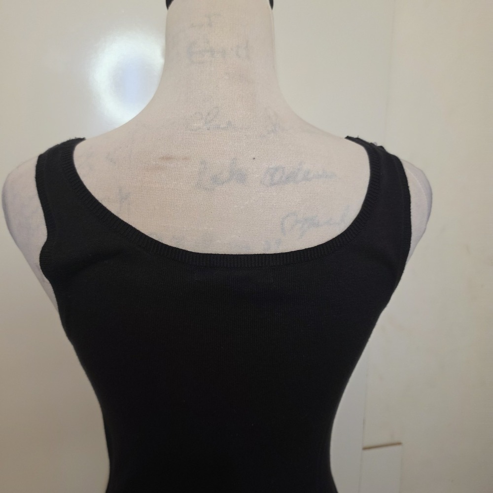 The Limited Stretch Women's Black Sequin Tank Top Sleeveless Size M - Picture 5 of 9